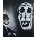 § Philippe Halsman (American, 1906-1979) Dali and Skull, 1951, gelatin silver print, printed