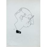 § Willy Key (German, 1900-1973) Caricature of Igor Stravinsky, pen and ink, 28 x 20.5 cm; together