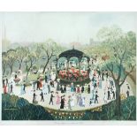 § Helen Bradley, MBE (British, 1900-1979) Sunday Afternoon in Alexandra Park signed lower right "