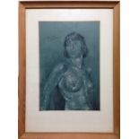 § Franco Matania (British, 1922-2006) Study of a nude signed upper left "Franco Matania" pastel on