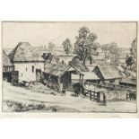 A Ward (British, 20th Century) A Suffolk Farm, signed lower right "A Ward", 16 x 23cm (6 x 9in); and