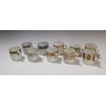 Ten early 19th century coffee cans, including examples by Derby, Coalport, Barr Worcester and others
