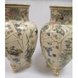 A pair of Japanese Satsuma vases