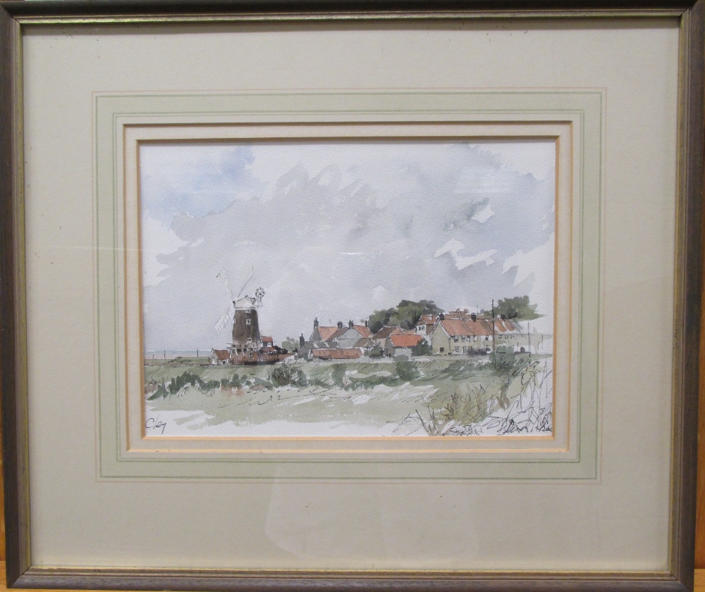 Derek Abel (British, 20th Century), View of Lavenham, signed lower right "Derek Abel", - Image 3 of 5