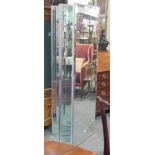 D & A Haines & Son, Warminster, a four fold mirrored screen, the mirrored panels with silvered