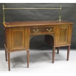 An Edwardian mahogany sideboard, 94cm x 195 cm. From the collection of the late Christopher