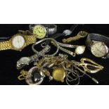 A quantity of watches, dress jewellery and others