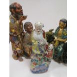 Three oriental porcelain figures (3)