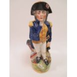 A 19th century Staffordshire toby jug, Lord Nelson