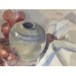 Aubrey Sykes (British, 1910-1995), The Ginger Jar, watercolour, 34 x 49cm