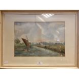 George Vemply-Burwood (British, 1944-1917), two watercolours of the Norfolk broads, both signed