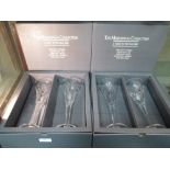 A collection of boxed Waterford Millenium Collection glassware