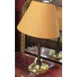 Two brass table lamps (2)