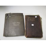 Two postcard albums, over 500 mixed cards