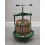 An apple press