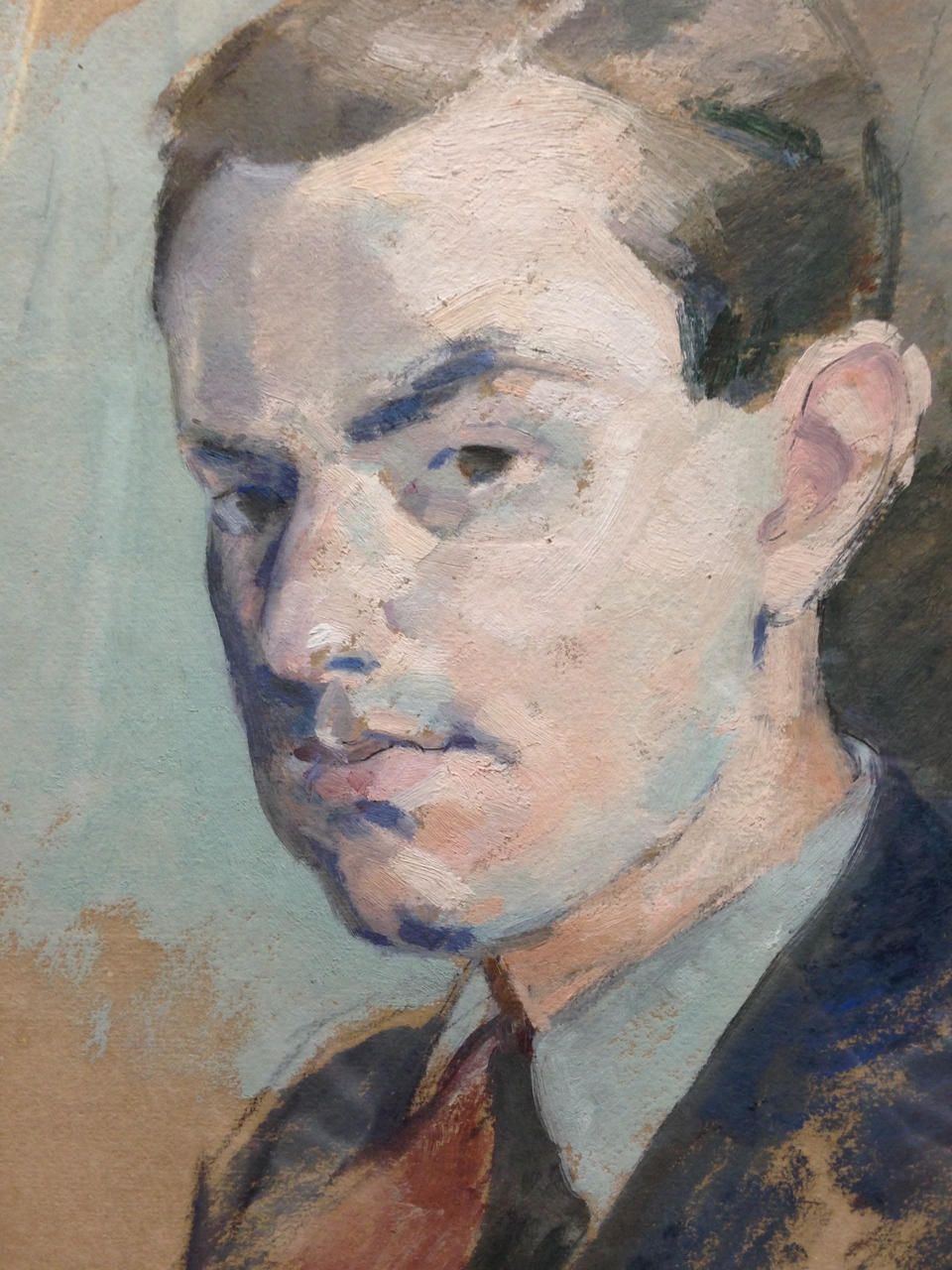 § Marjorie Tulip (Trekkie) Parsons (nee Ritchie) (British, 1902-1995) Portrait of a young man, - Image 3 of 7