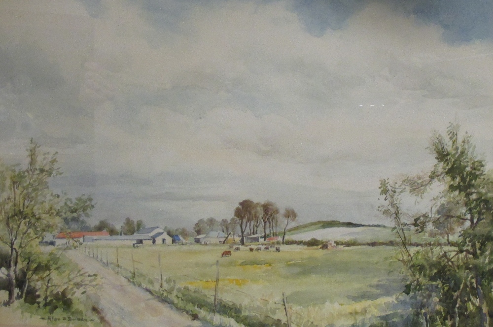 Alan D Bulman (British, 20th Century), "From Wort's Causeway, Cambridge", signed lower left "Alan