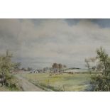 Alan D Bulman (British, 20th Century), "From Wort's Causeway, Cambridge", signed lower left "Alan