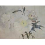 Francis E James (1849-1920) Floral studies, a pair, watercolours, signed, 24 x 35cm (2)