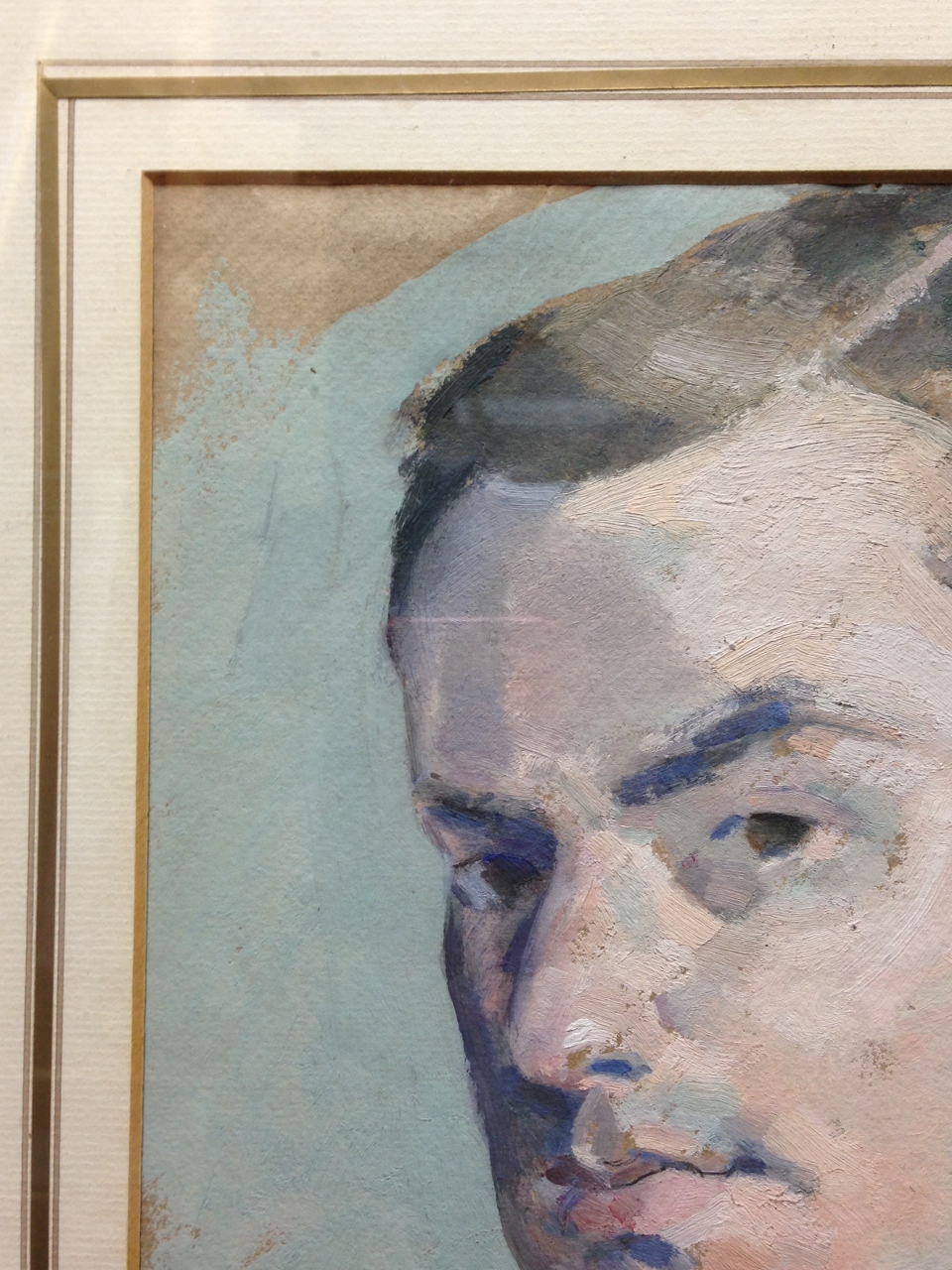 § Marjorie Tulip (Trekkie) Parsons (nee Ritchie) (British, 1902-1995) Portrait of a young man, - Image 5 of 7