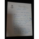 MAETERLINCK (Maurice, Belgian playwright, poet, and essayist, 1862-1949). Two autograph letters