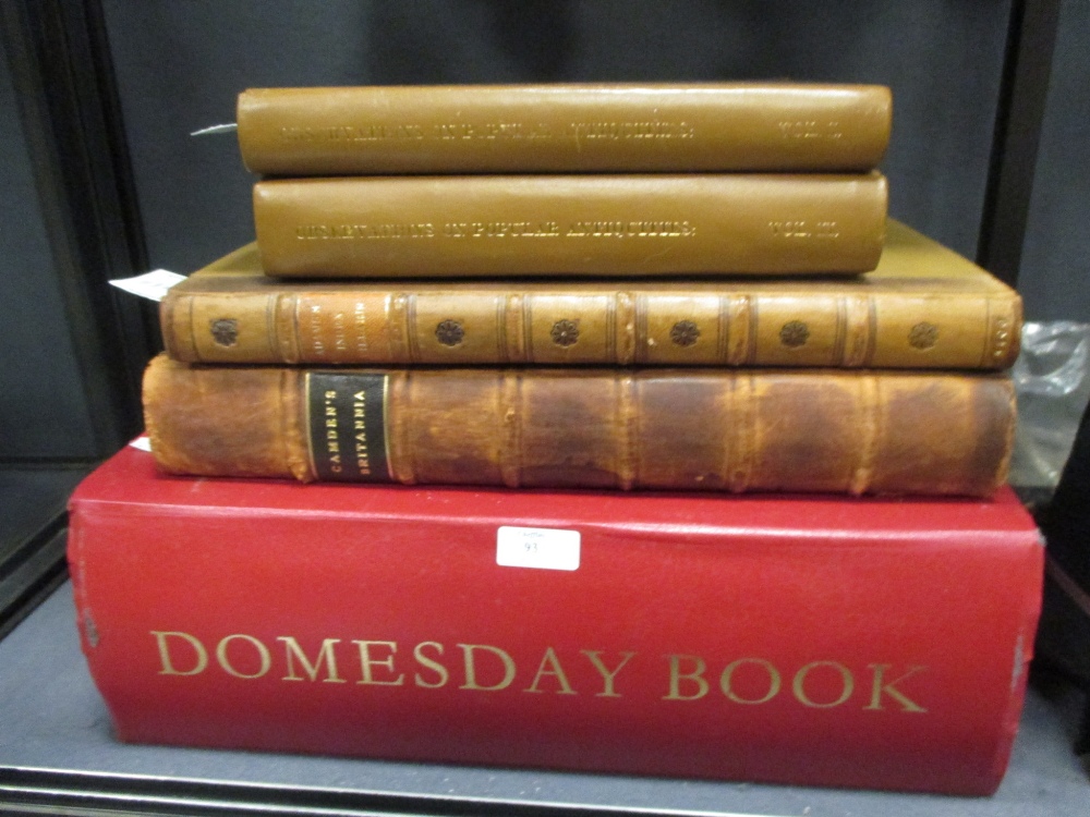 Domesday Book for Norfolk (Alecto Editions, 1000 copies printed); Camden's Britannia (lacking the