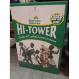 A 'High Tower' wood block garden game, in original packaging