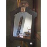 A French bronze easel mirror surrmounted with an American eagle