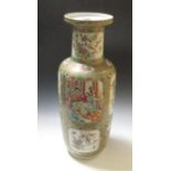 A 19th century Chinese famille verte baluster vase