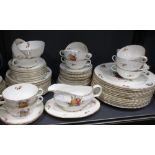 A quantity of Royal Worcester 'Delecta' pattern dinner and tea wares, together with various