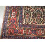 A small Caucasian rug, decorated with boteh in the main field, 101cm x 160cm