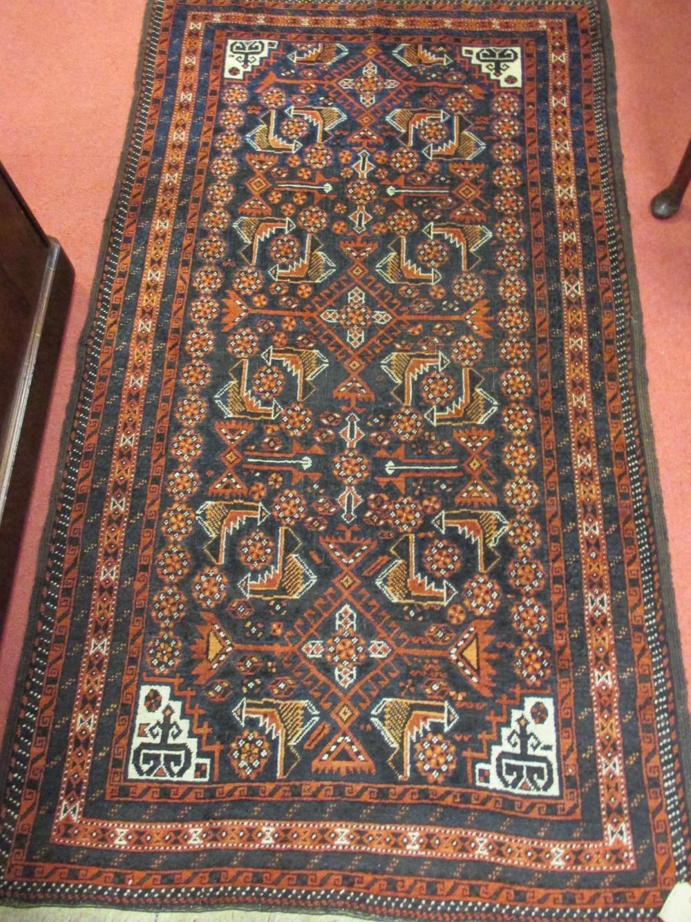 A Belouchi wool rug, 188 x 105cm