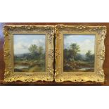 English School (19th Century)- Views of Bray and Killarney, Ireland, oil on board, a pair, 23 x 19