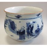 A Kangxi style blue and white bowl