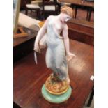 A mid Victorian Royal Worcester figure of a nymph, 44cm high