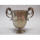 An early 20th century silver two handled cup