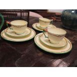 A Crown Staffordshire Art Deco teaset (20)