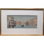 Eugenio Benvenuti (Italian, 1881-1959) - Venice canal scene, watercolour, signed "E Benvenuti", 15 x