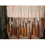 65 hand-forged carving chisels; and approximately 40 various woodworking tools