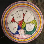 Josie Firmin (British, 20th Century), A 20th century plate by Josie Firmin, dated 1994, 32cm