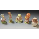 A group of five Beswick Beatrix Potter figures to include Jemima Puddle Duck, Mrs Tiggy Winkle,