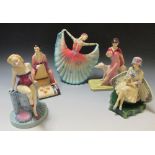 A collection of five limited edition Kevin Francis figures to include Charlotte Rhead, Rosa, Canina,
