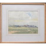 Ronald H Johnson, Southwold from Walberswick, ink and watercolour and Frank Harding (fl 1885-