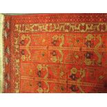 A red ground Tekke style rug, 225 x 125cm