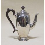 A George V silver coffee pot