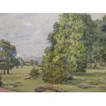 A pair of watercolours of country scenes by Octavia Dodson, inscribed verso and dated 1906