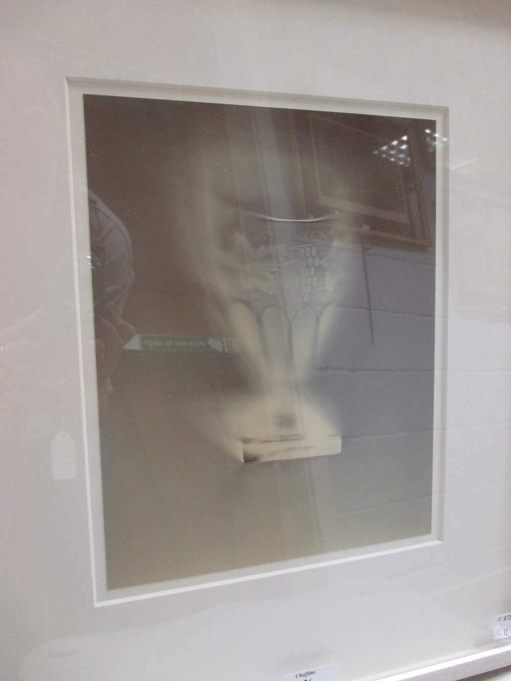 Kathryn Faulkner (British, b. 1961) - Vine Glass, photogram, 2001, framed, 25 x 19 cm. Provenance: - Image 2 of 3