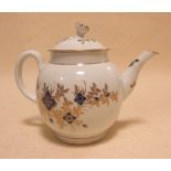 An 18th century Worcester tea pot and cover