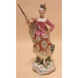 A patch marked Derby figure of a lady