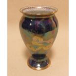 A Carlton ware lustre vase, 20cm high